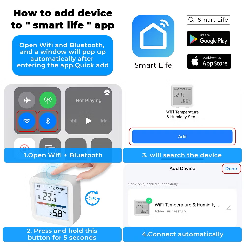 Tuya WiFi Temperature Humidity - Digital Hygrometer Probe recensie en prijs
