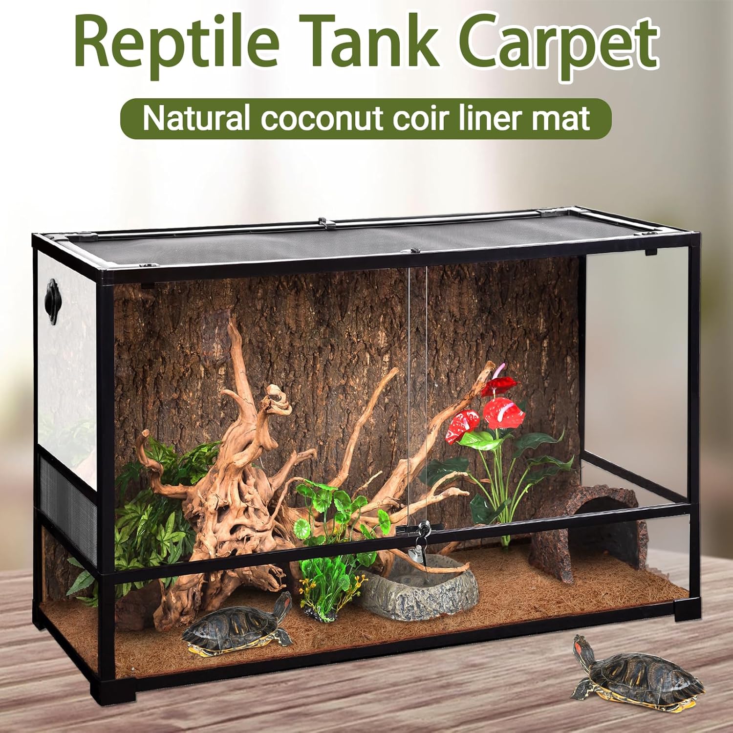 3 Rolls Reptile Carpet, 24x48i - Substrate Coconut Fiber recensie en prijs
