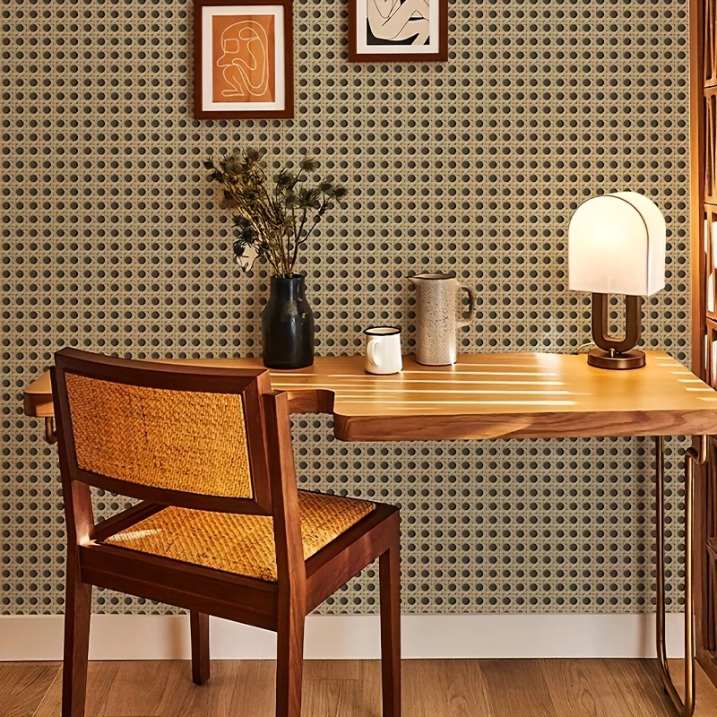 45cm Retro Rattan Pattern Self - Pvc Panel Background recensie en prijs