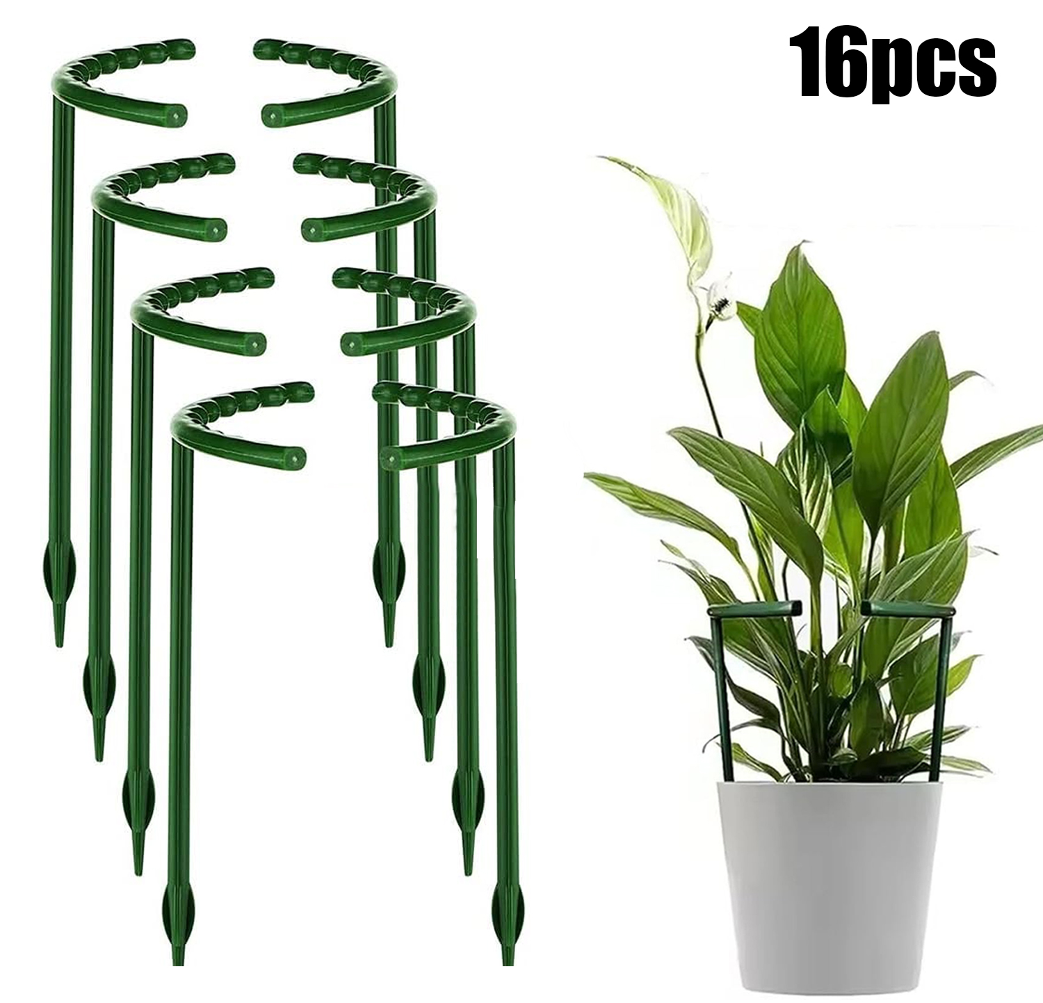 1/16pcs Plant Support Stake Fl - Vine Climbing Plastic recensie en prijs