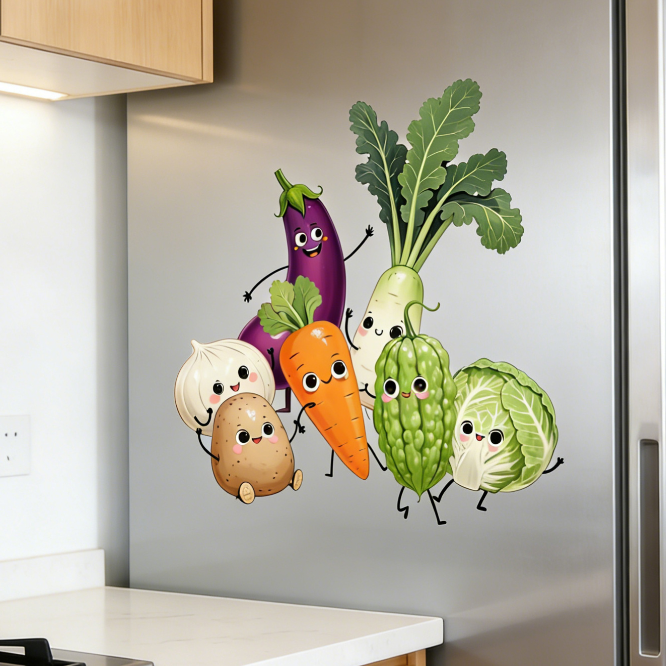 Emotionally Expressive Vegetab - Pvc Panel Background recensie en prijs