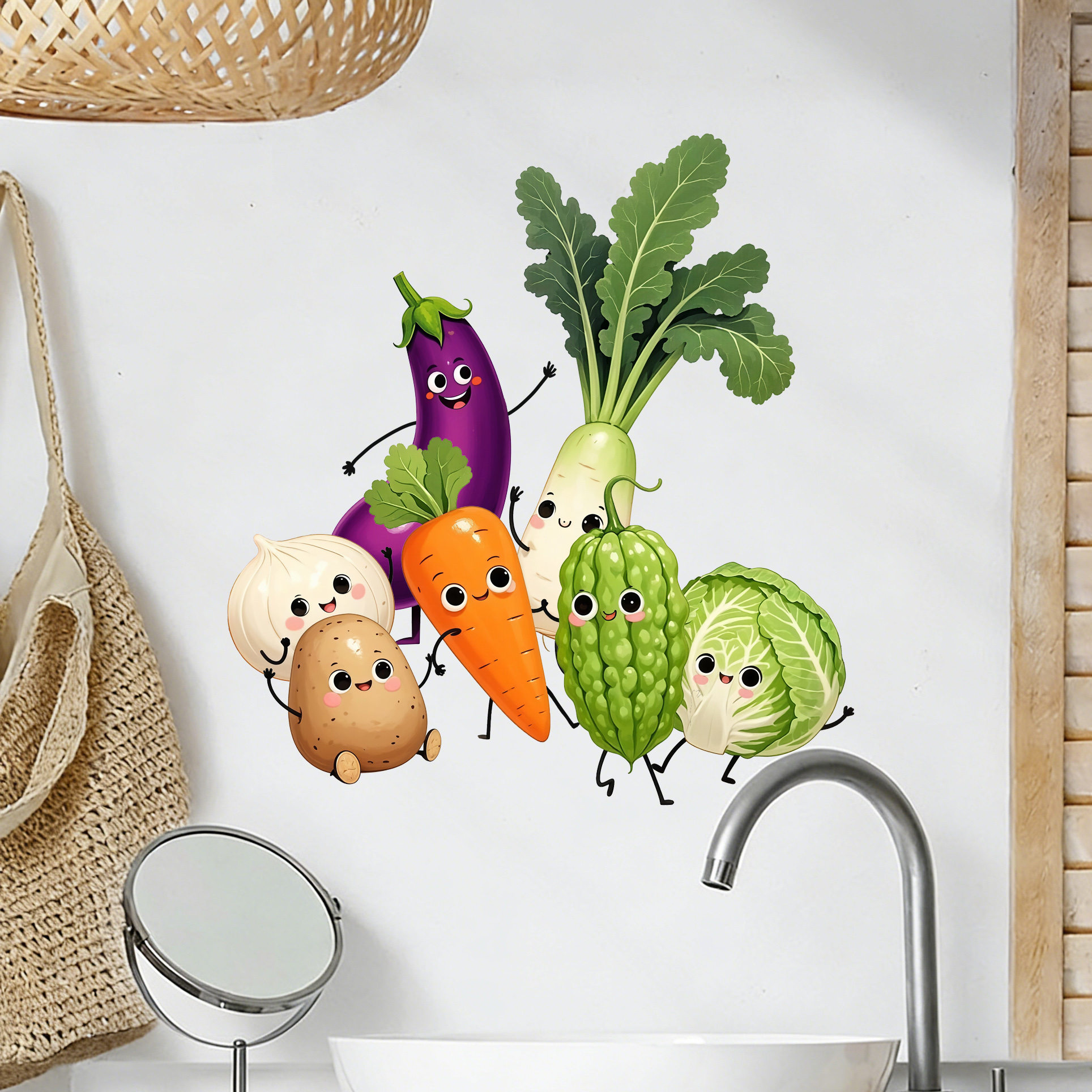 Emotionally Expressive Vegetab - Pvc Panel Background recensie en prijs