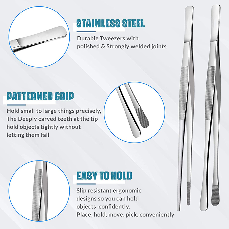 2Pcs 12-Inch Kitchen Cooking T - Feeding Tong Stainless recensie en prijs