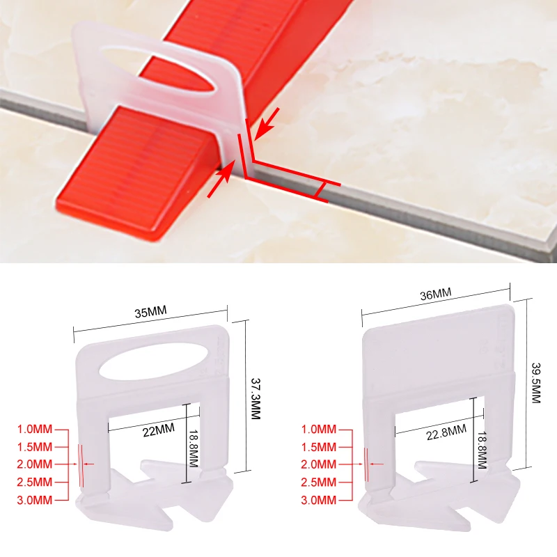 100pcs 1/1.5/2/2.5/3mm Ceramic - Ceramic Tile Floor recensie en prijs
