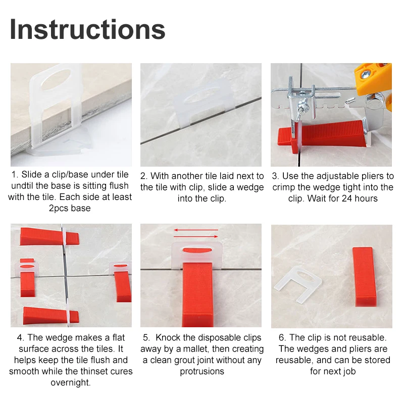 100pcs 1/1.5/2/2.5/3mm Ceramic - Ceramic Tile Floor recensie en prijs