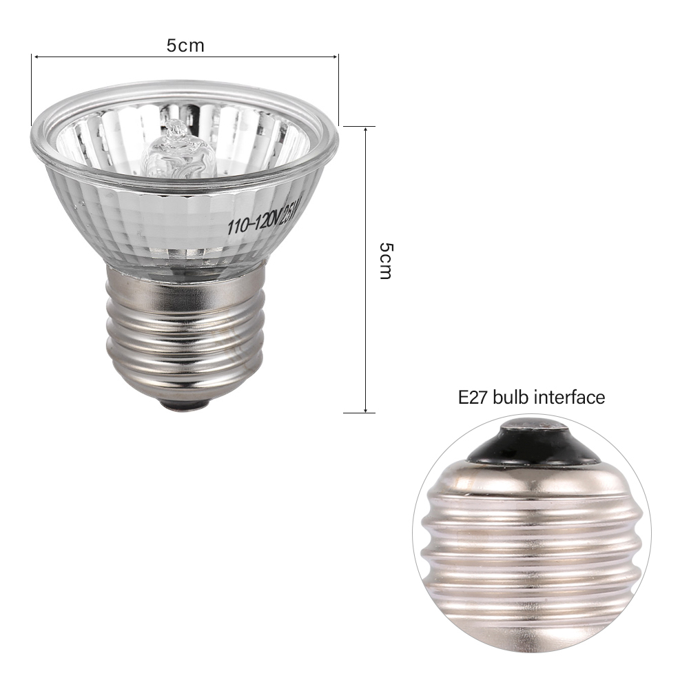 25W Halogen Heat Lamp UVA UVB  - Basking Bulb Halogen recensie en prijs