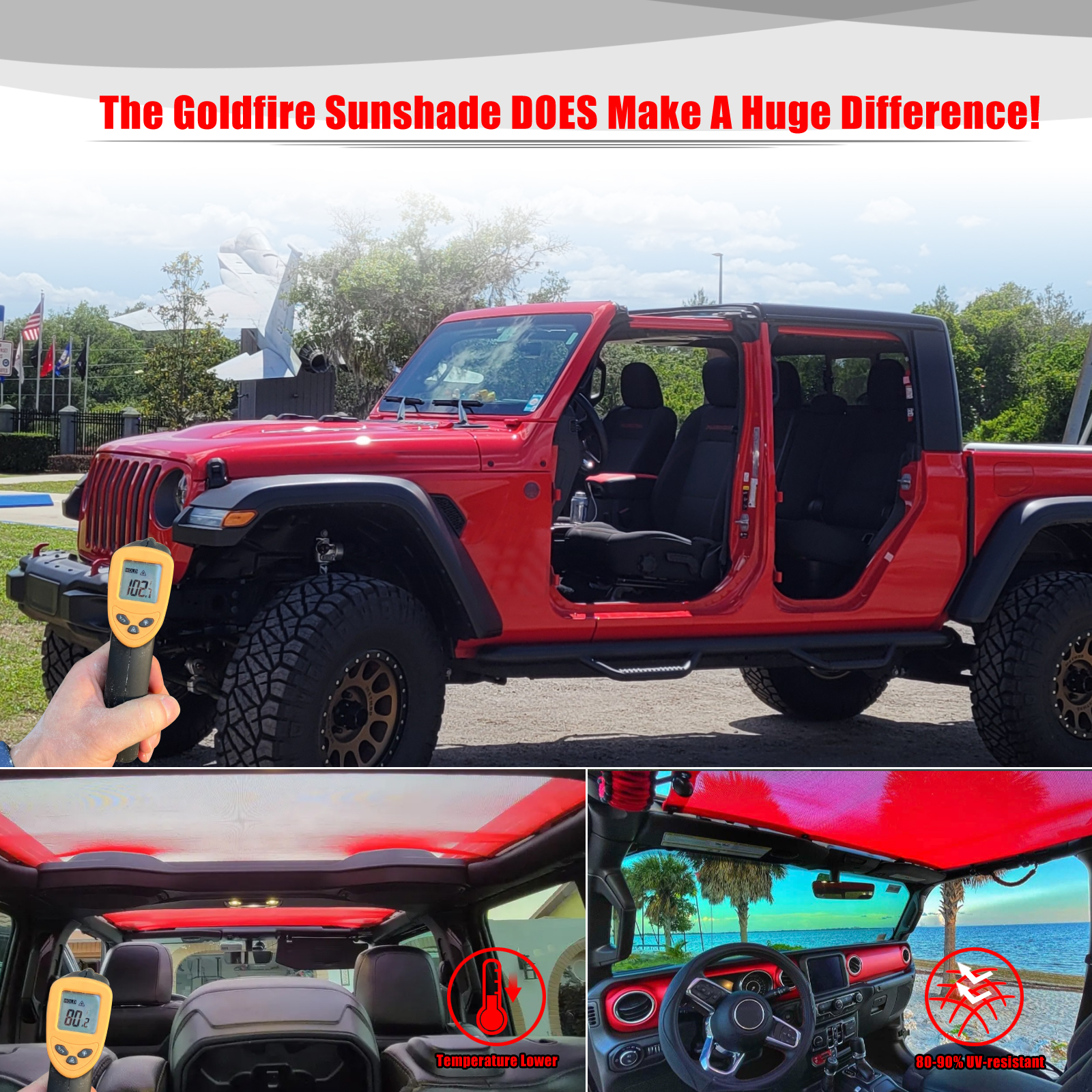 For Jeep Gladiator JT 4 Door A - Screen Top Mesh recensie en prijs