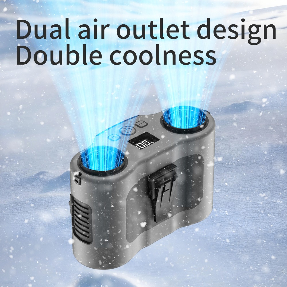 Portable Waist Clip Fan 5-spee - Timer Dual Outlet recensie en prijs
