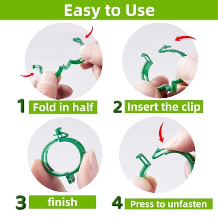 100 Pcs Plant Support Clips Pl - Vine Climbing Plastic recensie en prijs