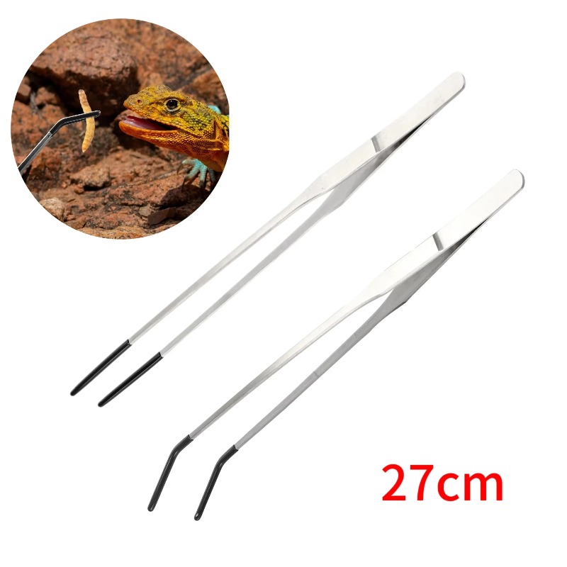 2pcs Bent Tip Tweezers For Cra - Feeding Tong Stainless recensie en prijs
