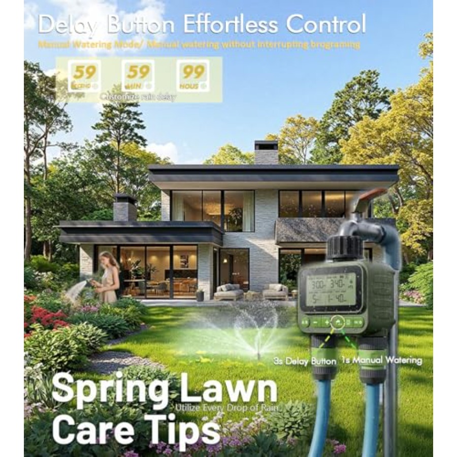 Smart Sprinkler Timer for Lawn - Timer Dual Outlet recensie en prijs