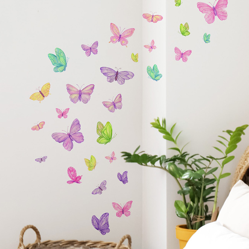 Romantic butterfly Wall Sticke - Pvc Panel Background recensie en prijs