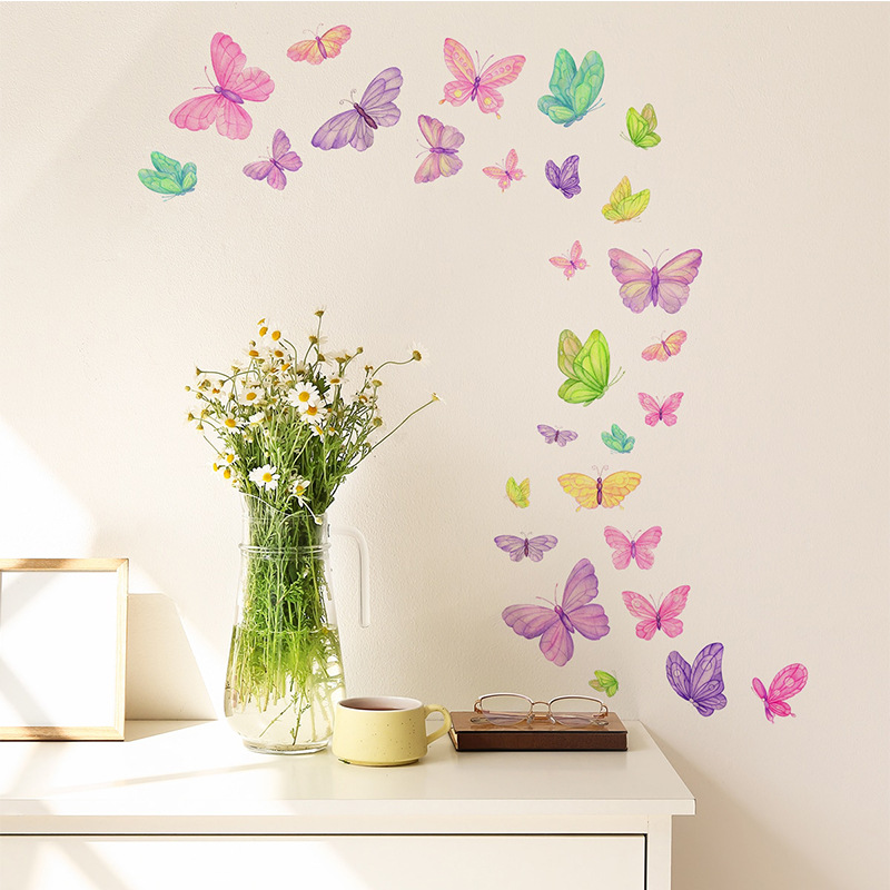 Romantic butterfly Wall Sticke - Pvc Panel Background recensie en prijs