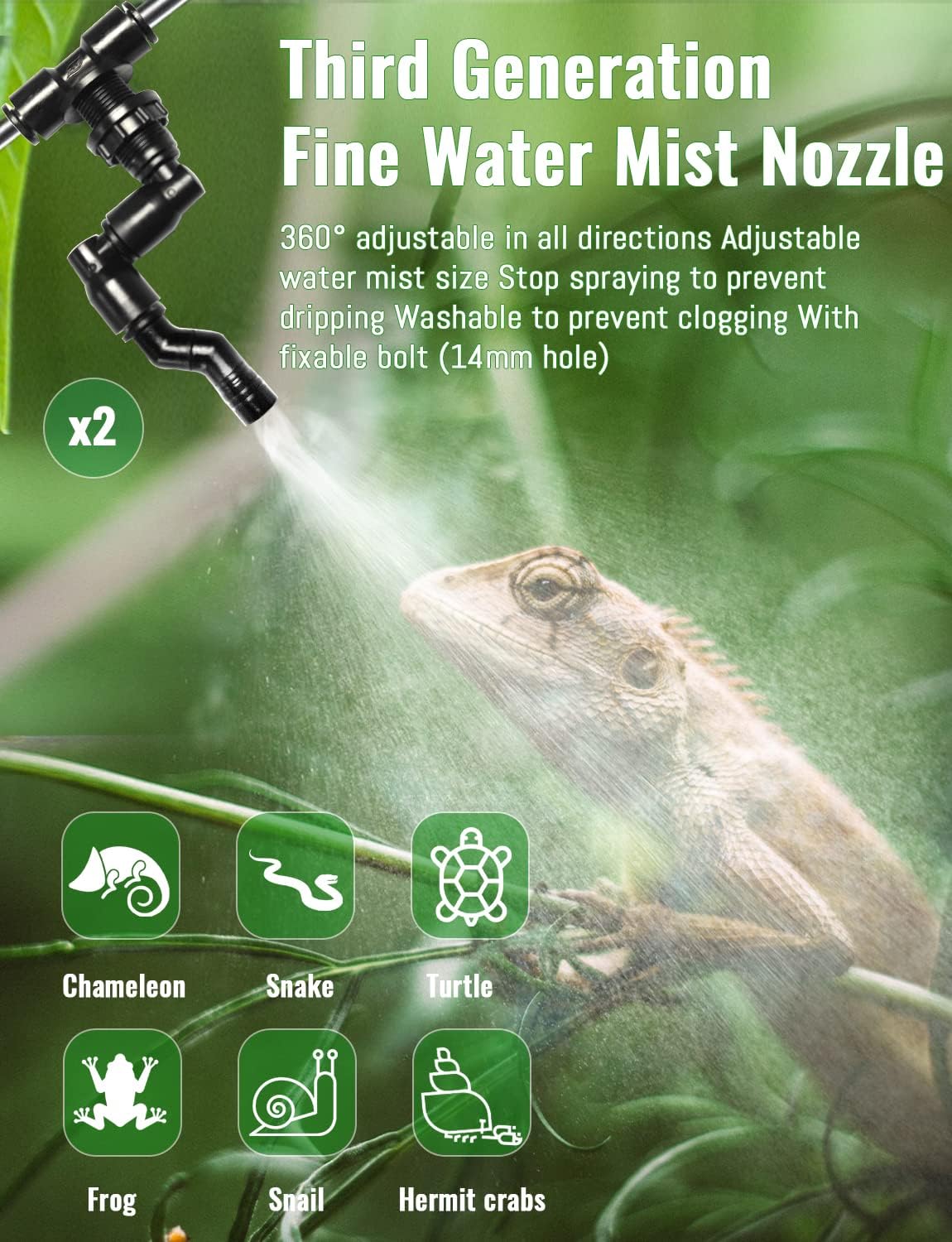 Automatic Rainforest Timing Sp - Misting Nozzle Reptile recensie en prijs