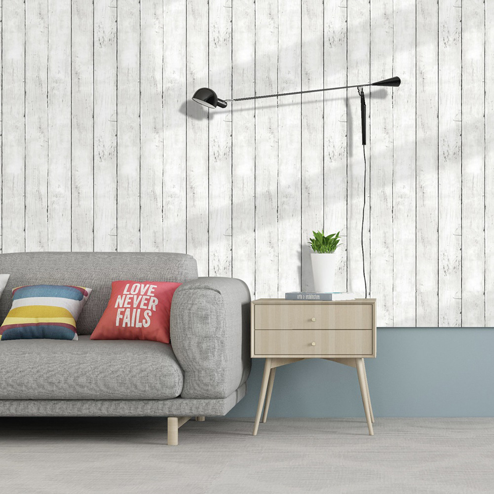 Retro White Wallpaper Wooden P - Pvc Panel Background recensie en prijs