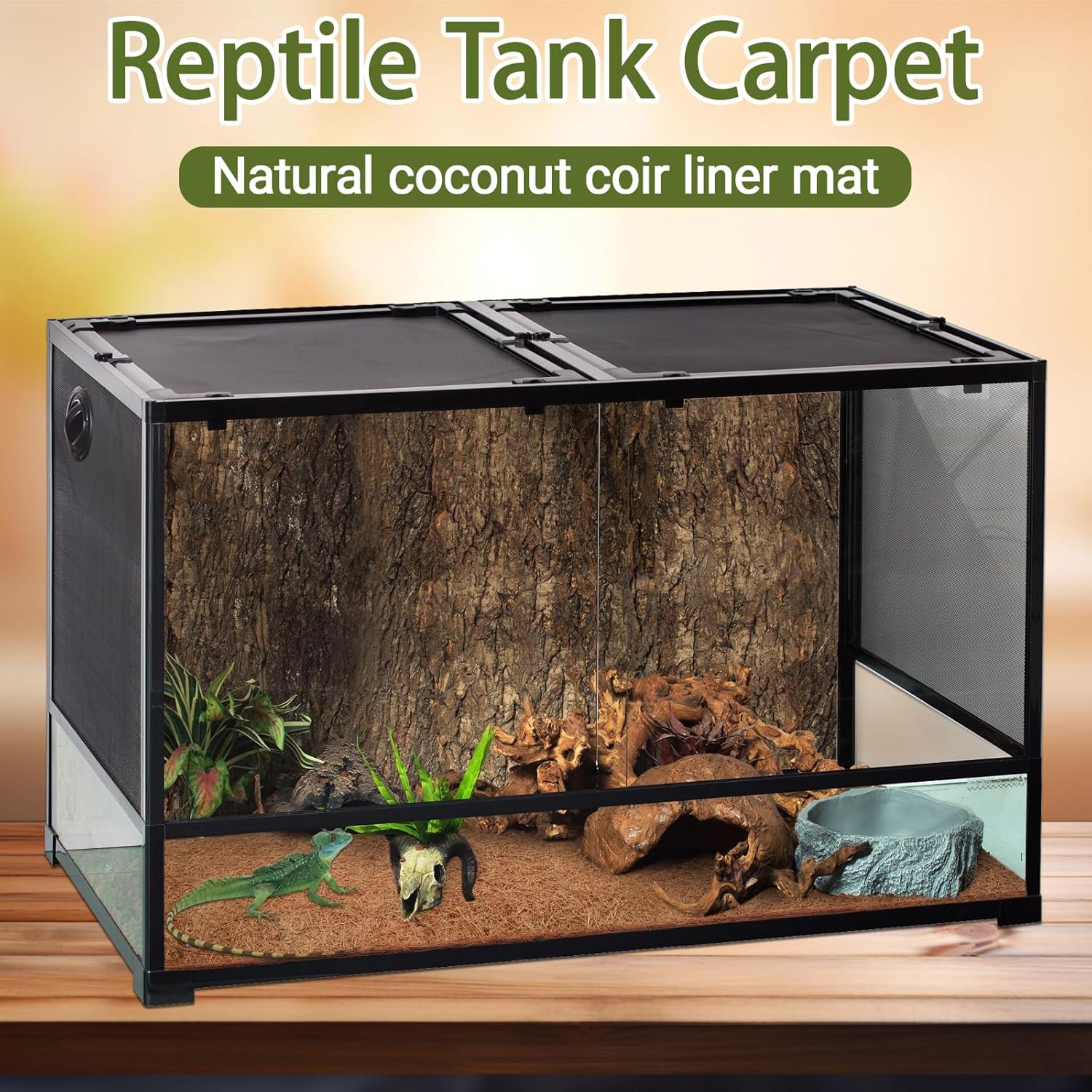 10 Pcs Reptile Carpet, 12x12 i - Substrate Coconut Fiber recensie en prijs