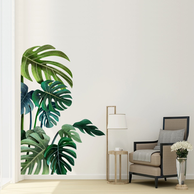 Large Nordic Green Leaf Wall S - Pvc Panel Background recensie en prijs