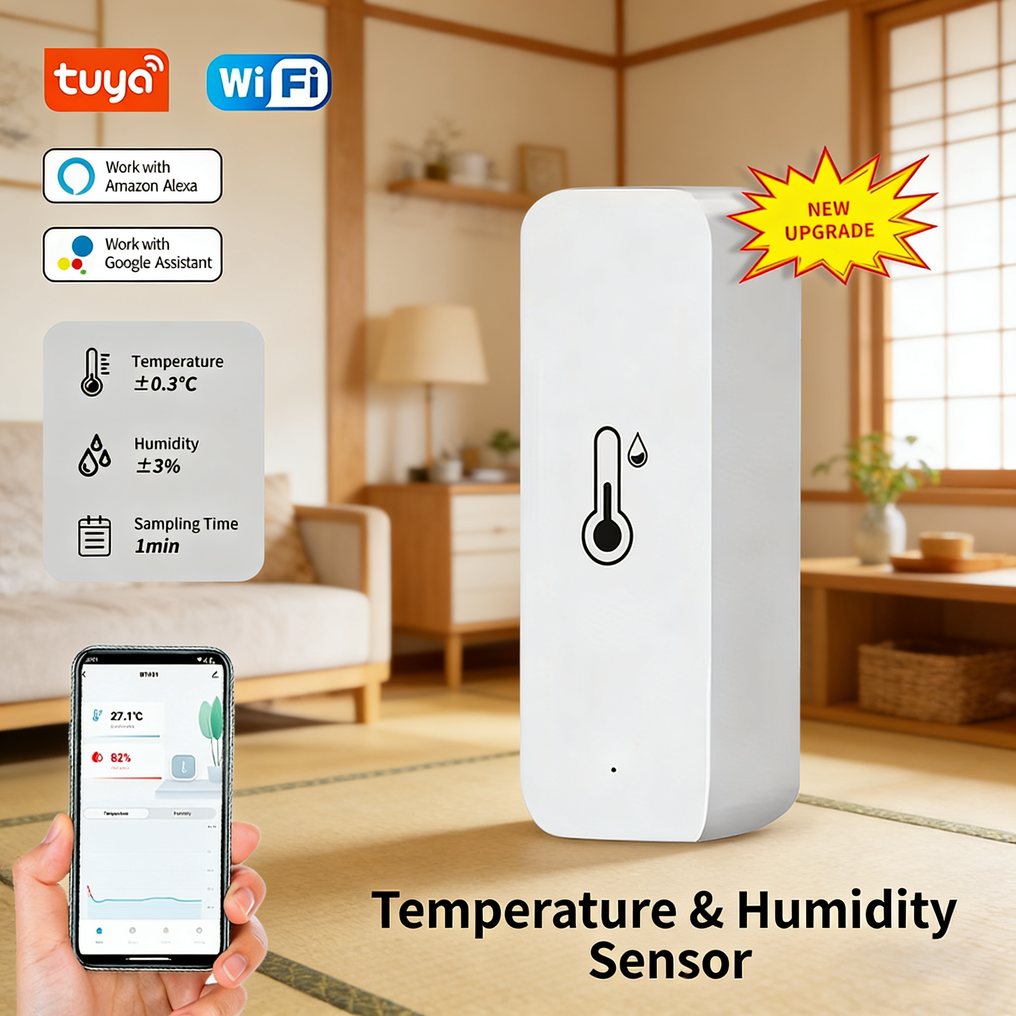 Tuya Smart WiFi Temperature Hu - Digital Hygrometer Probe recensie en prijs
