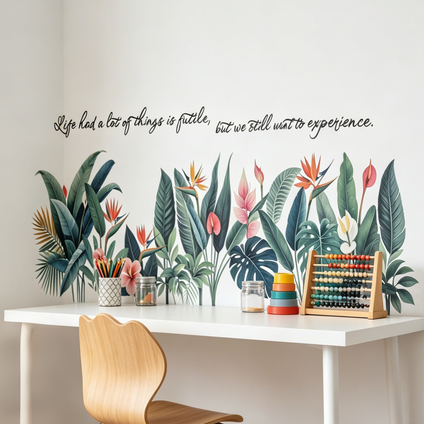Tropical background wall stick - Pvc Panel Background recensie en prijs