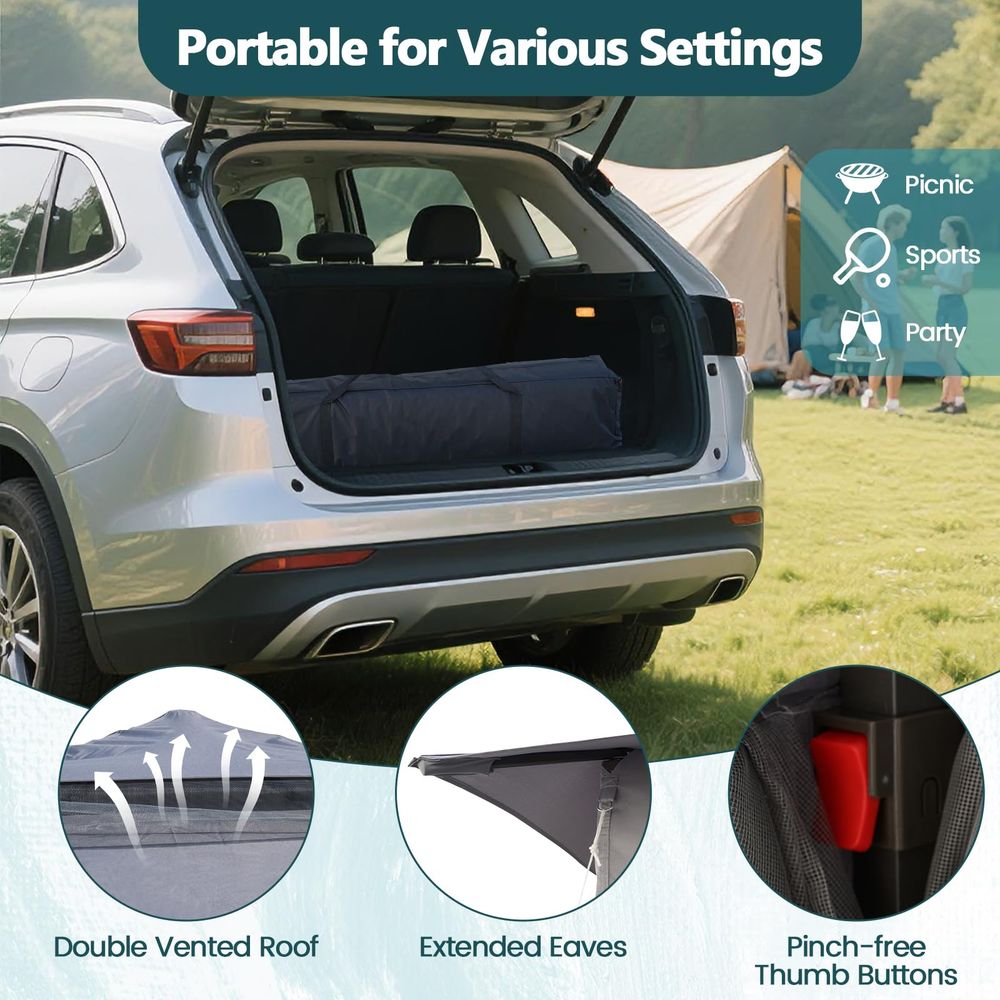 ft 11 ft Pop up Gazebo, Portab - Screen Top Mesh recensie en prijs