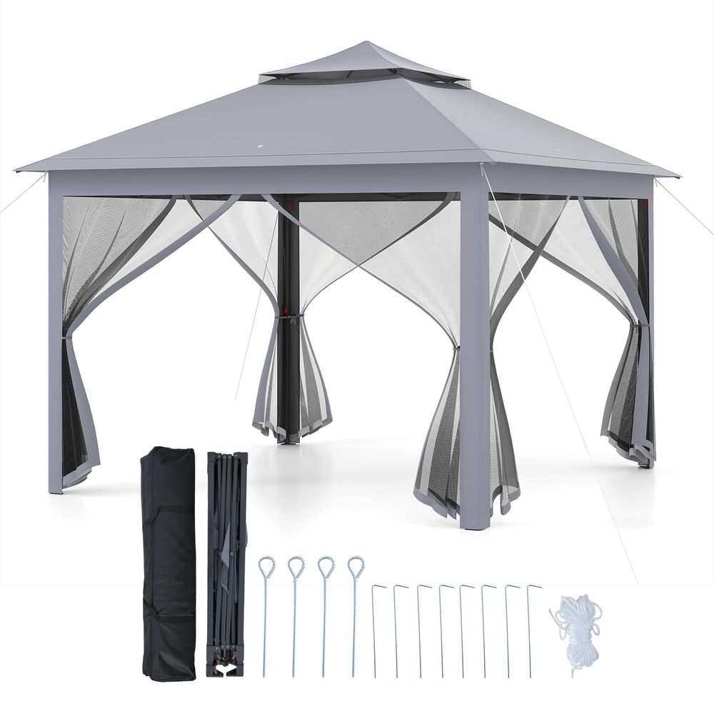 ft 11 ft Pop up Gazebo, Portab - Screen Top Mesh recensie en prijs