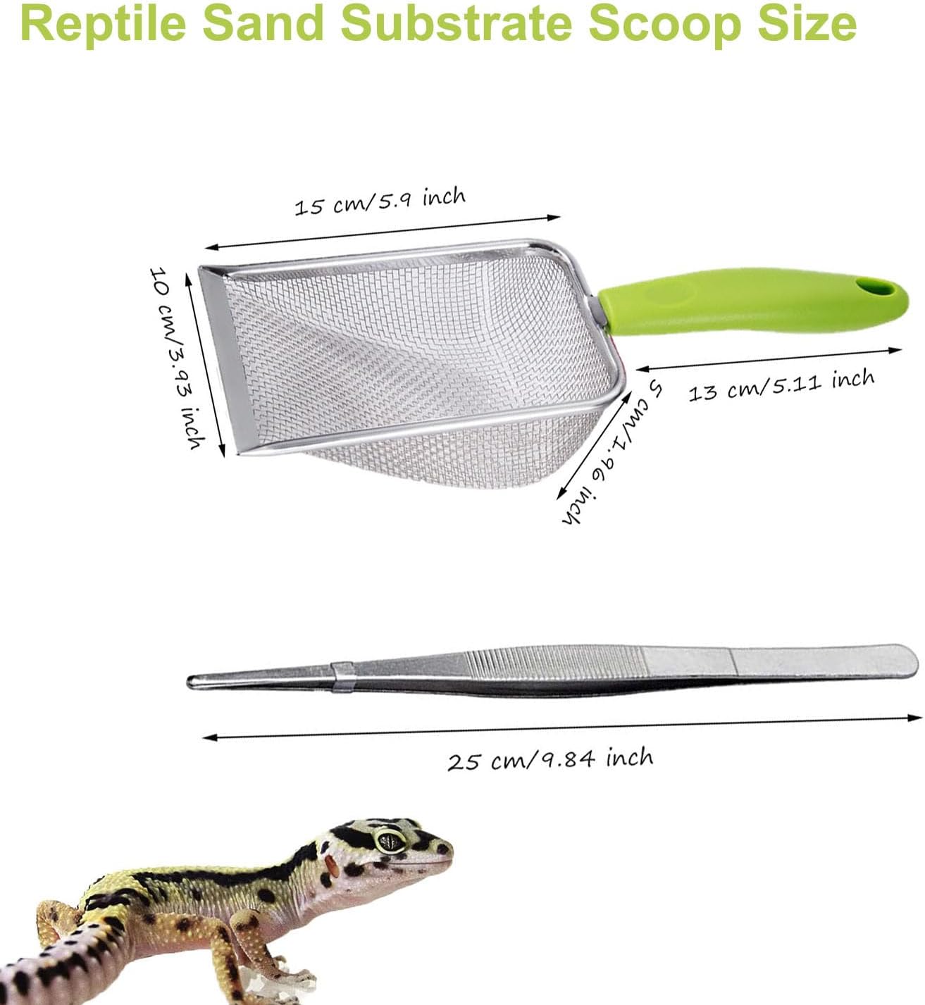 Reptile Sand Scoop Set - Fine  - Feeding Tong Stainless recensie en prijs