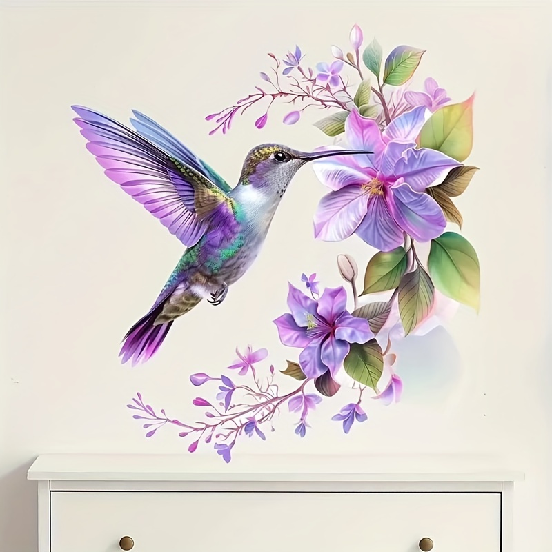 1 Purple Flower and Hummingbir - Pvc Panel Background recensie en prijs