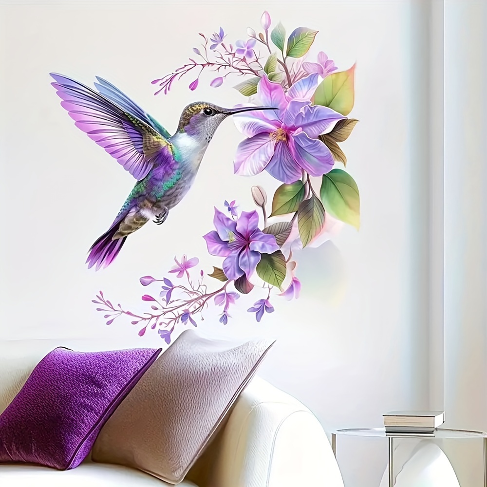 1 Purple Flower and Hummingbir - Pvc Panel Background recensie en prijs
