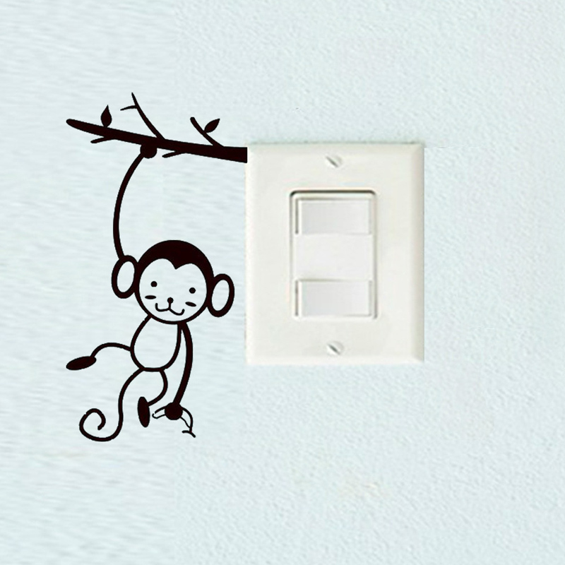 Black Cute Monkey Hanging Tree - Pvc Panel Background recensie en prijs