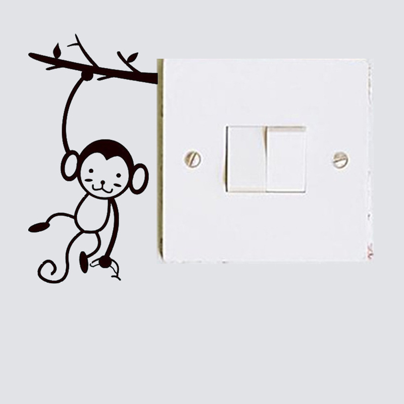 Black Cute Monkey Hanging Tree - Pvc Panel Background recensie en prijs