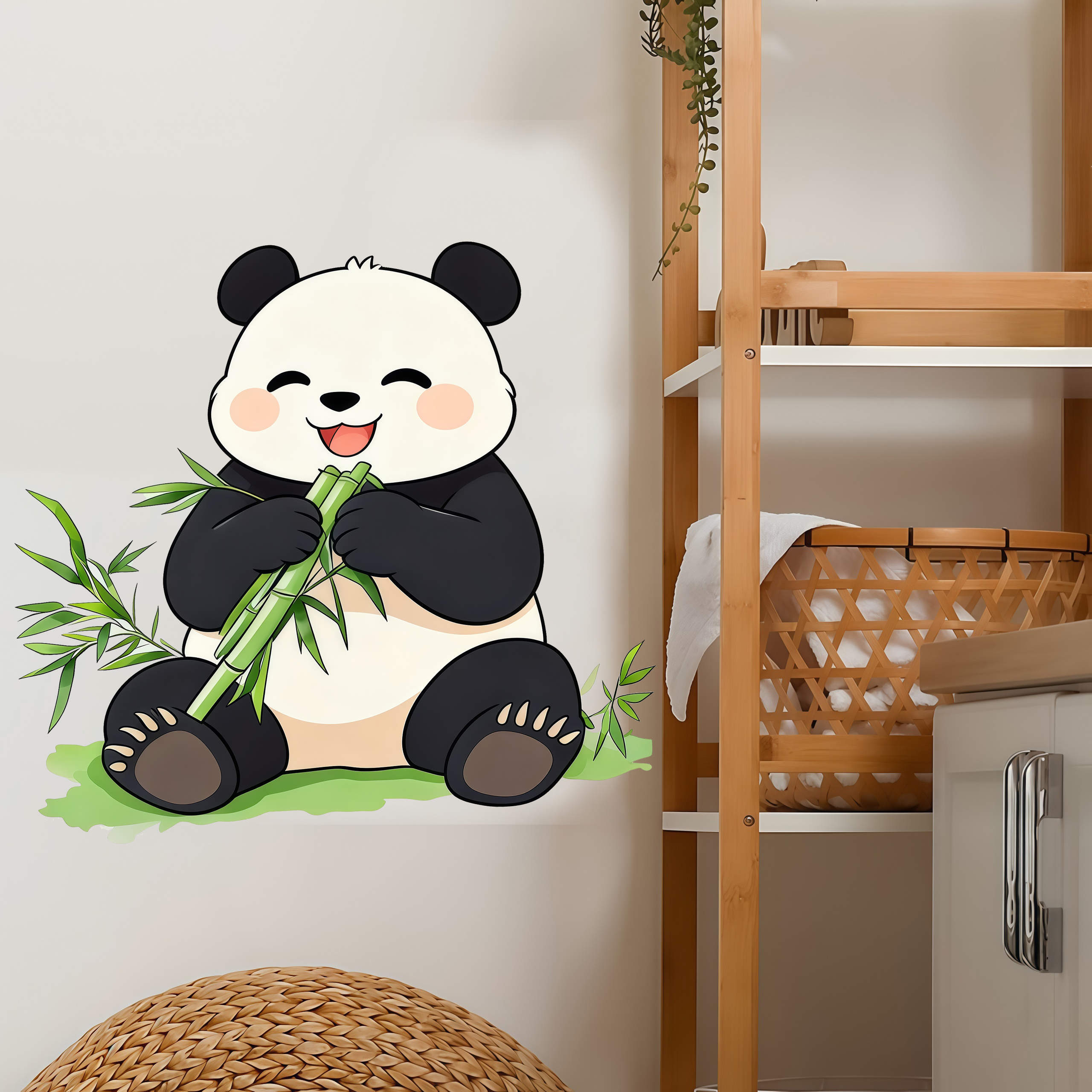 Bamboo And Panda Wall Decals S - Pvc Panel Background recensie en prijs