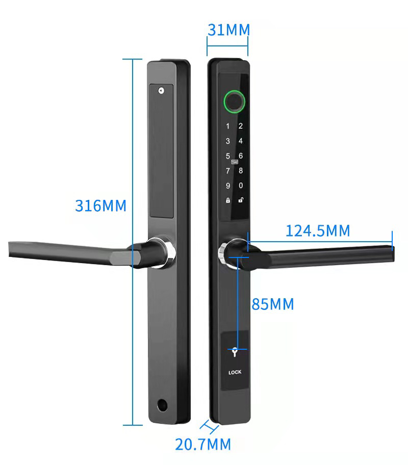ZHDCOOKEY Biometric Digital Do - Glass Door Hinge recensie en prijs
