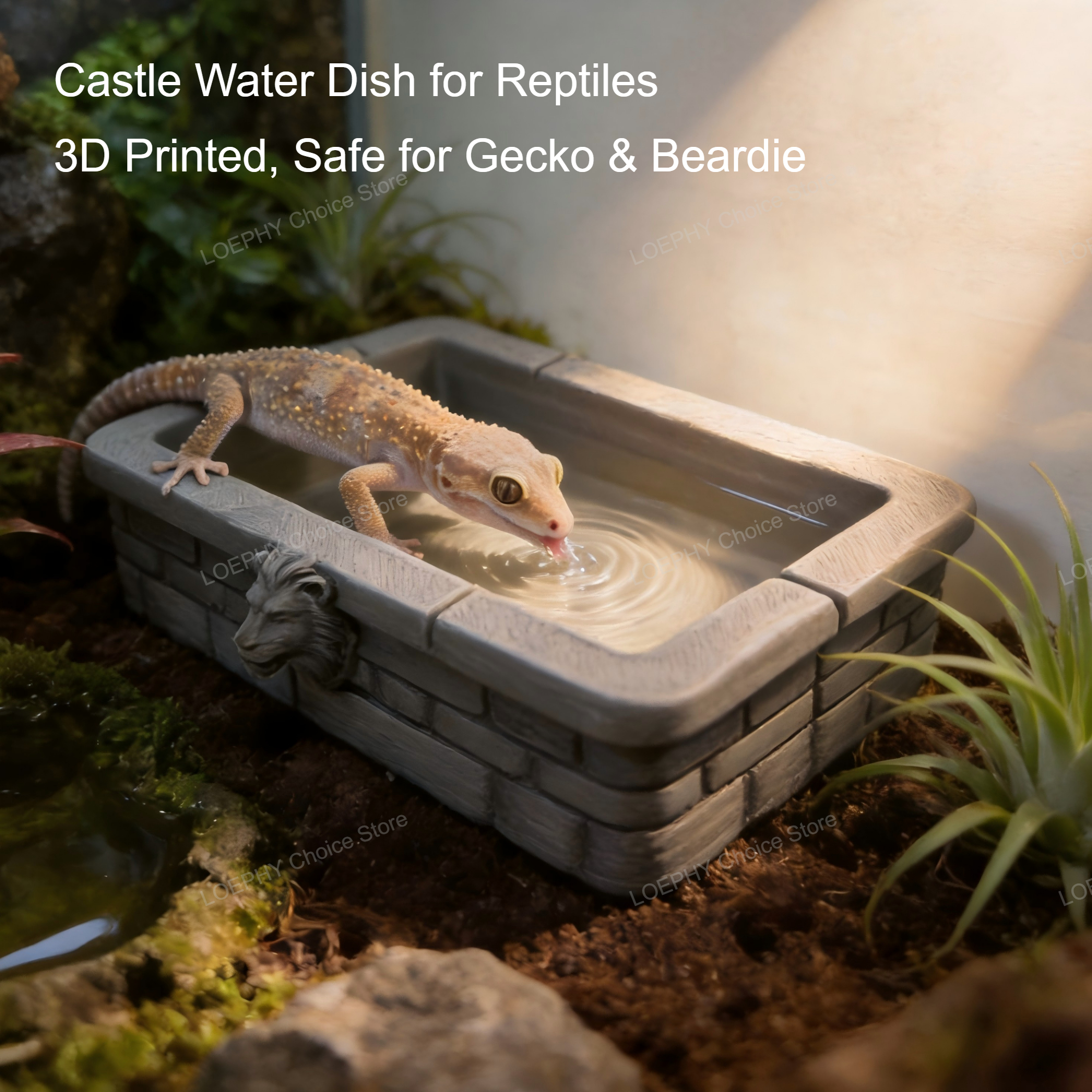 Reptile Water Bowl 3D Printed  - Water Dish Reptile recensie en prijs