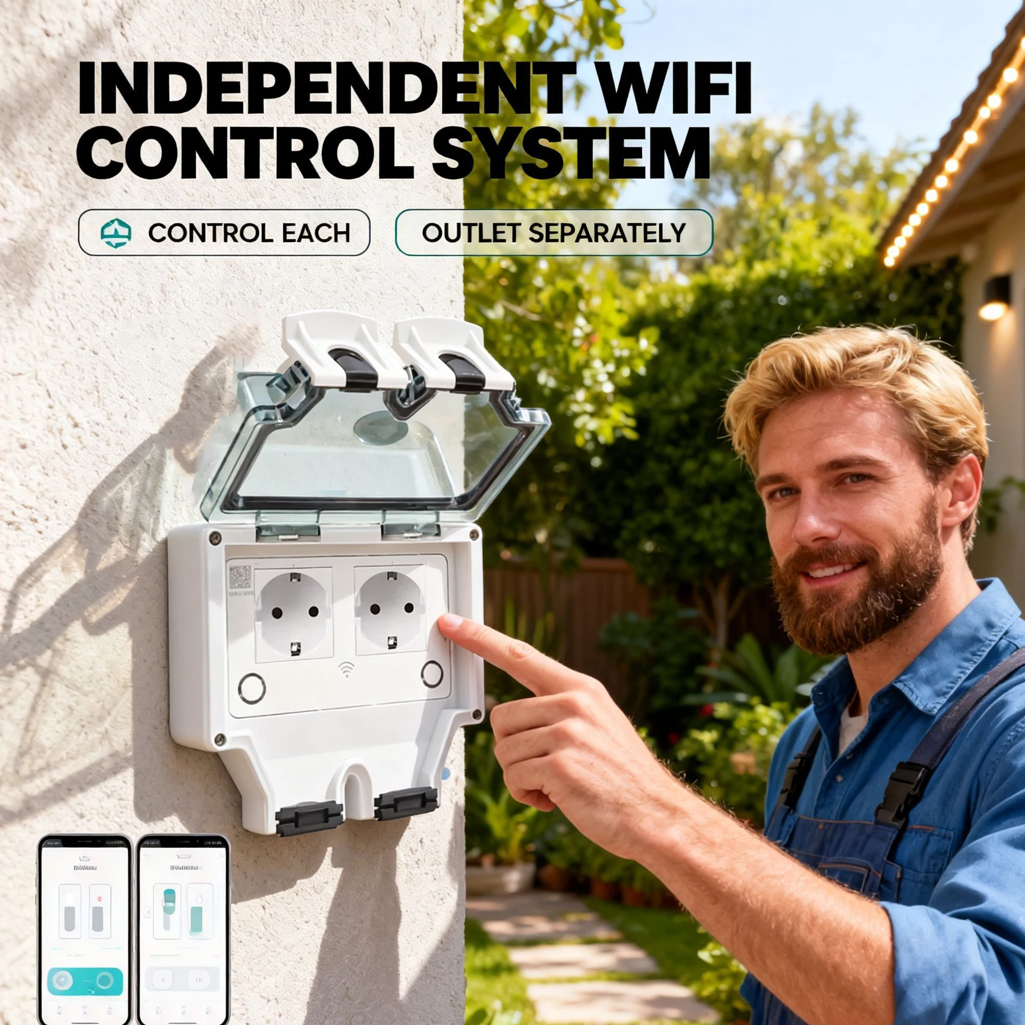 Tuya Waterproof Electrical Wal - Timer Dual Outlet recensie en prijs