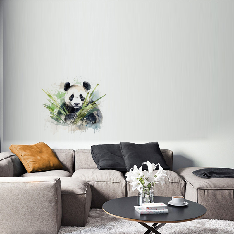 C76# Watercolor panda wall sti - Pvc Panel Background recensie en prijs