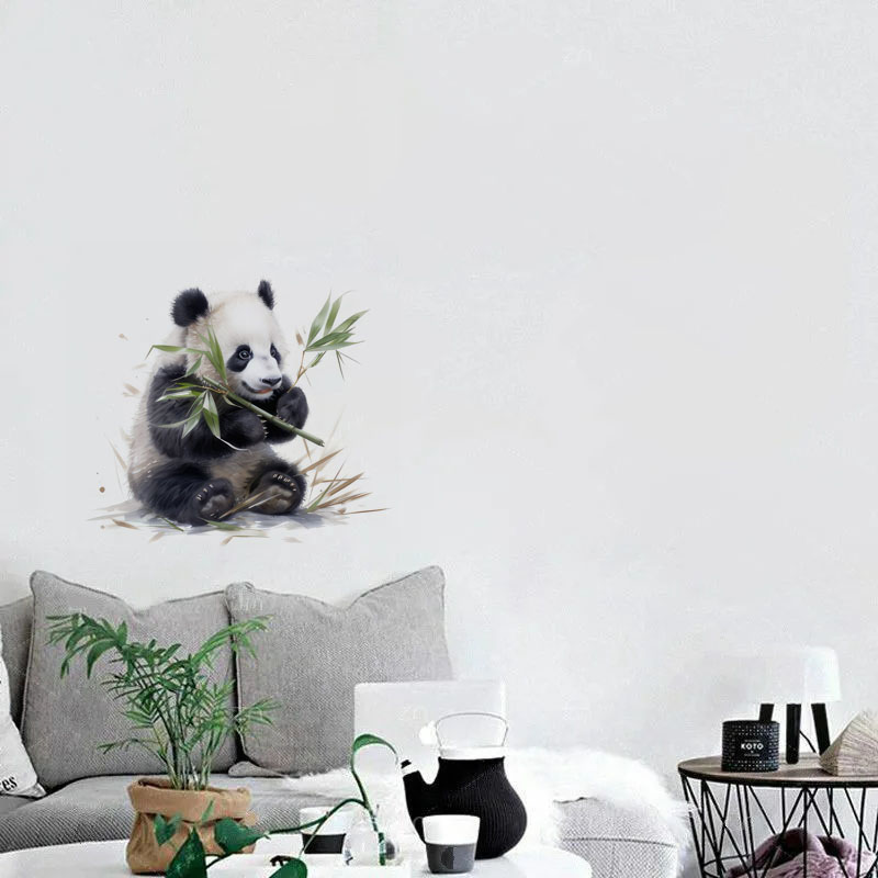 C76# Watercolor panda wall sti - Pvc Panel Background recensie en prijs