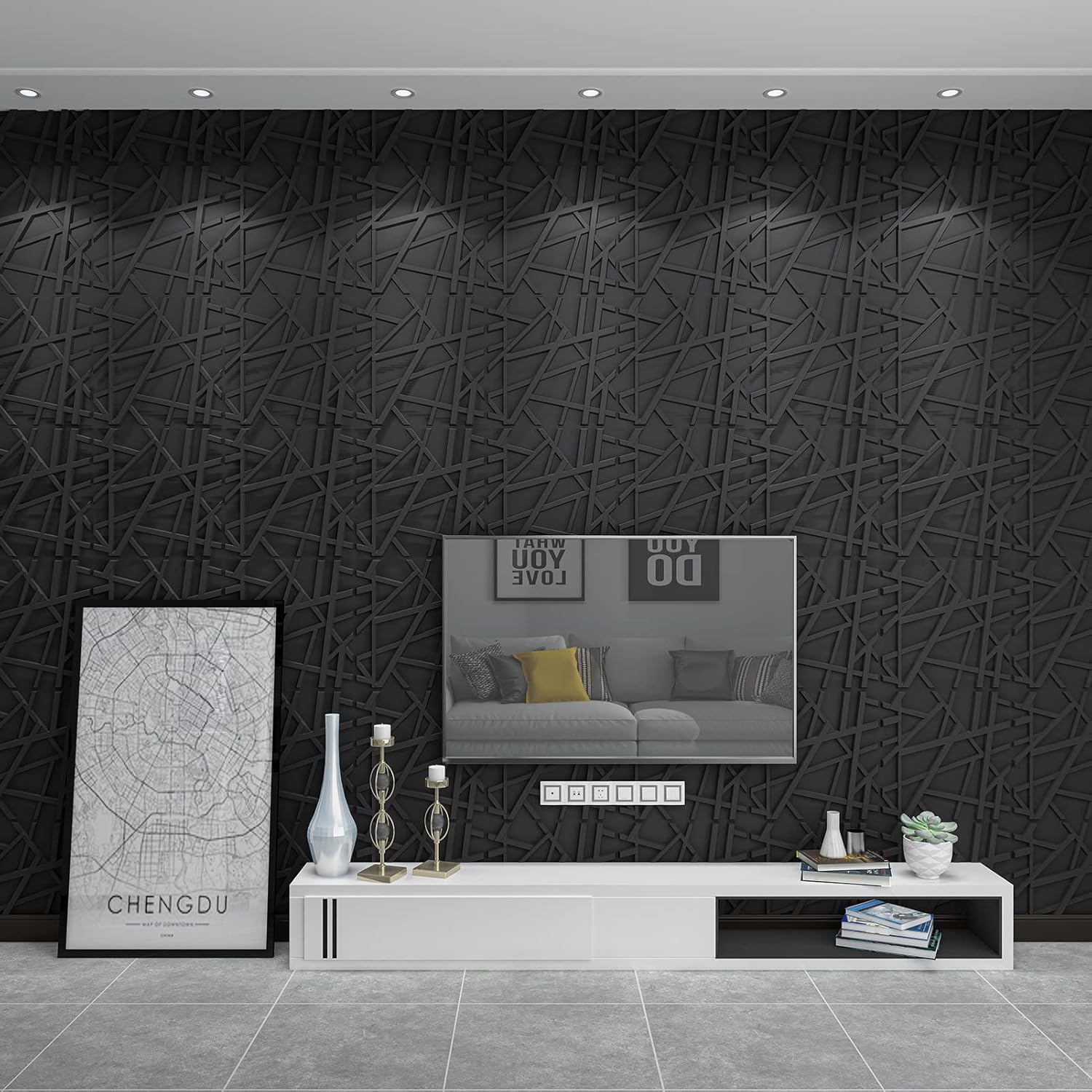 19.7x19.7in PVC Wall Panel Str - Pvc Panel Background recensie en prijs