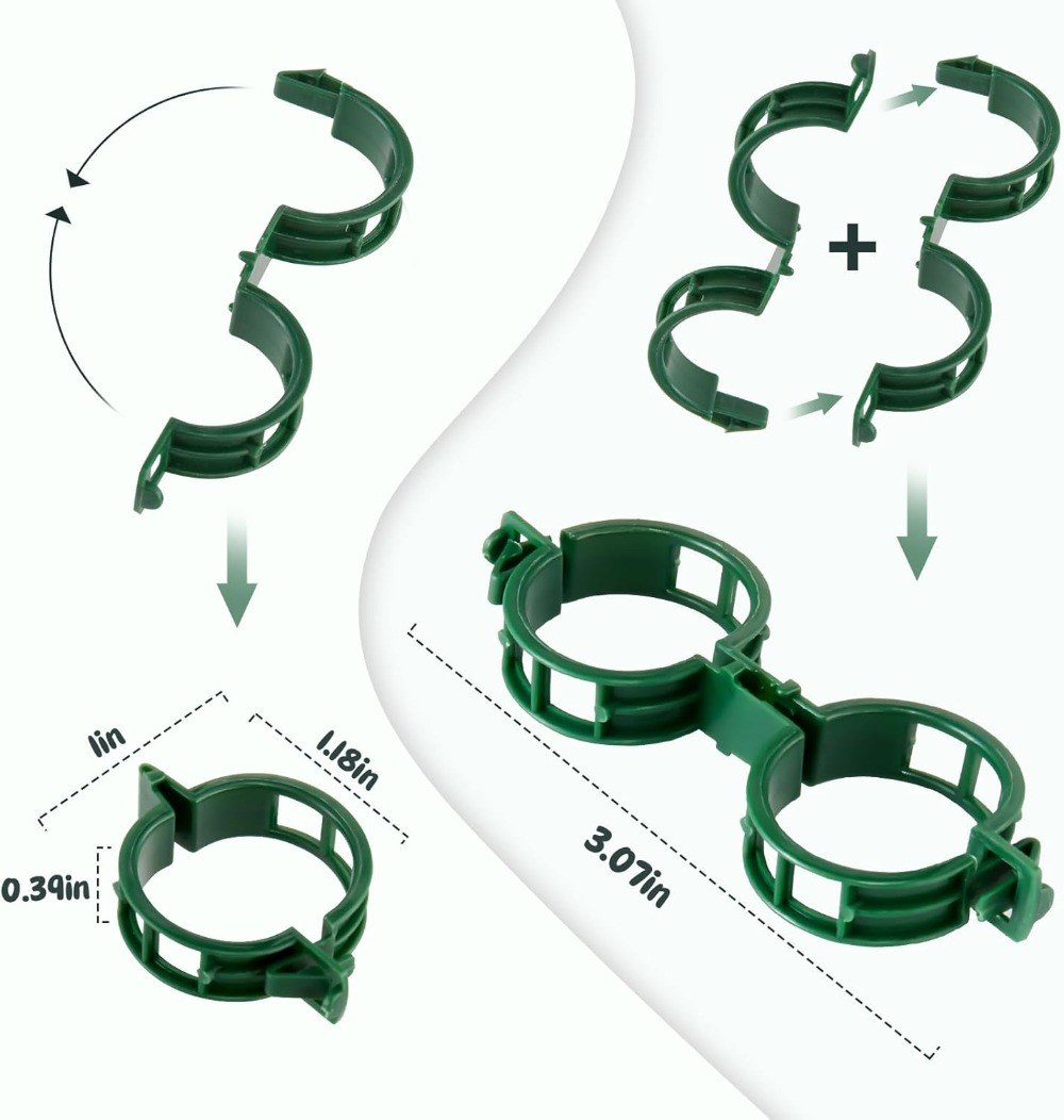 100 Pcs Plant Support Clips fo - Vine Climbing Plastic recensie en prijs