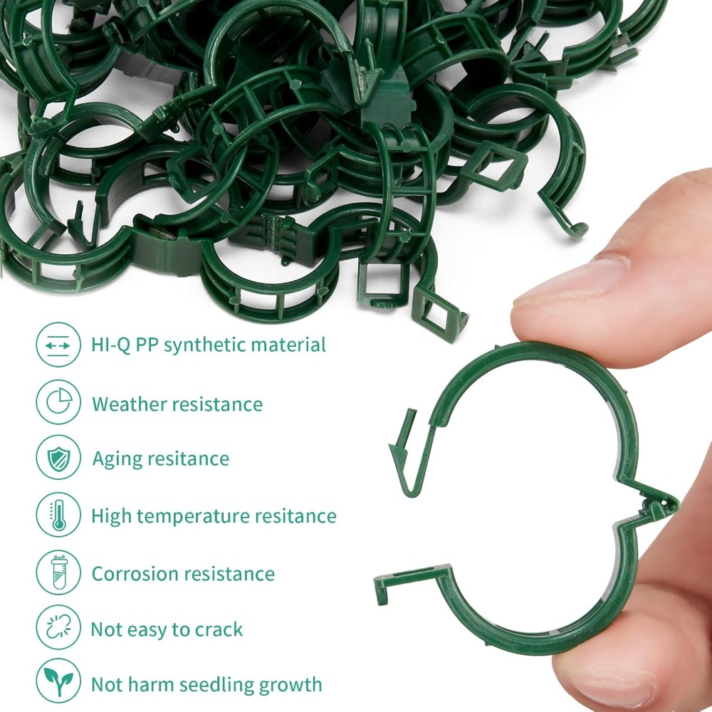 100 Pcs Plant Support Clips fo - Vine Climbing Plastic recensie en prijs