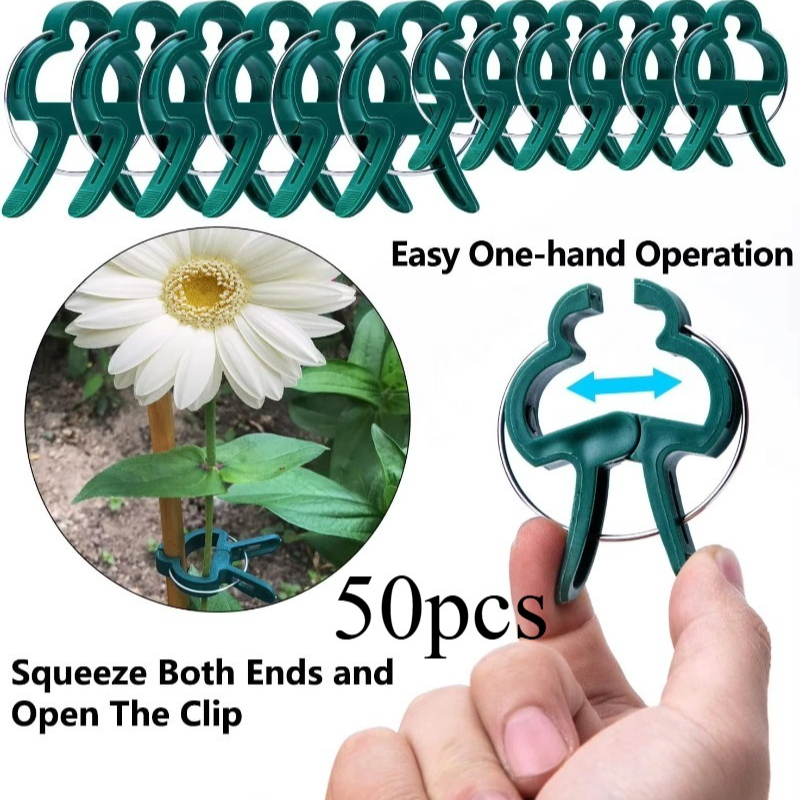50 Reusable Plant Fixed Clips, - Vine Climbing Plastic recensie en prijs