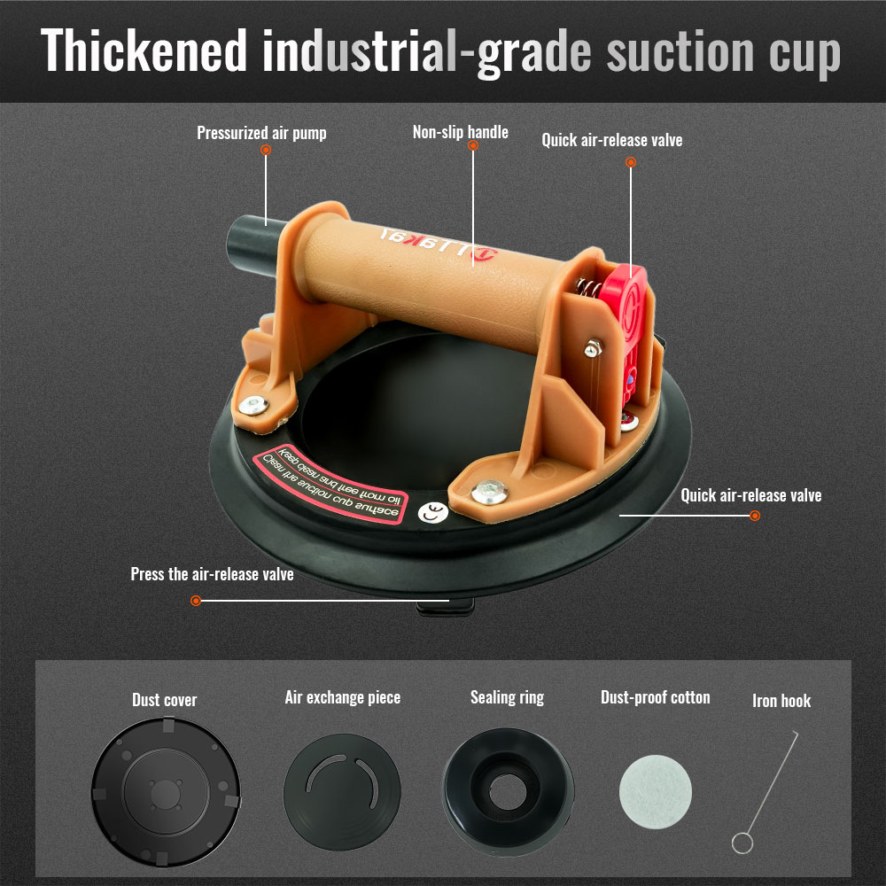 8 Inch Silicone Vacuum Suction - Ceramic Tile Floor recensie en prijs