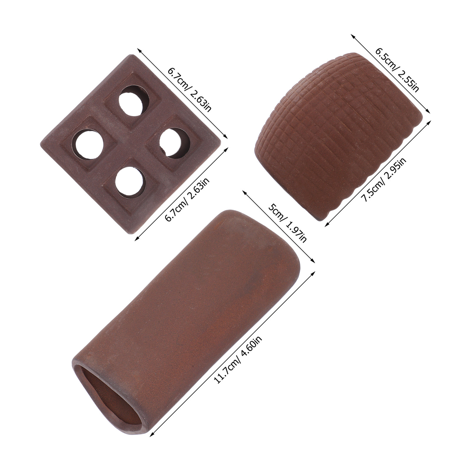 3Pcs Aquarium Decorative Rocke - Hide Cave Ceramic recensie en prijs