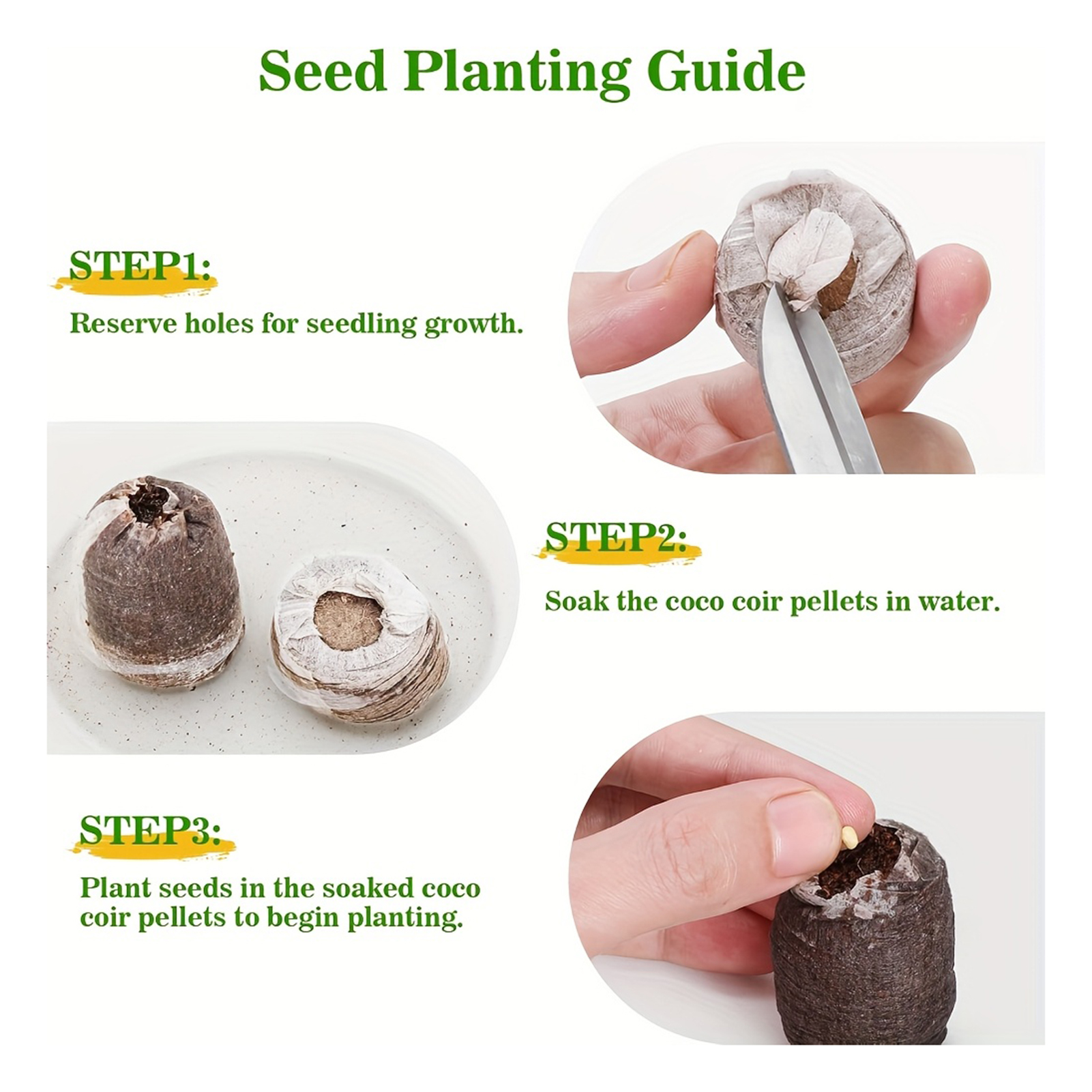 10/20/50pcs Plant Growth Bags  - Substrate Coconut Fiber recensie en prijs